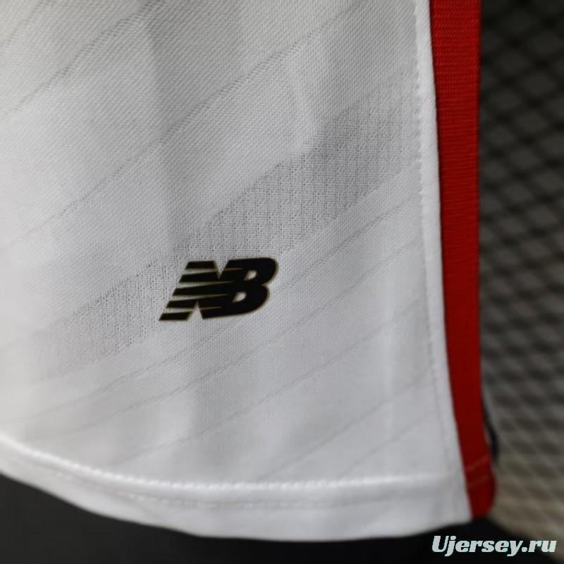 Player Version 26/27  São Paulo FC White with Red and Black Horizontal Stripes Jersey