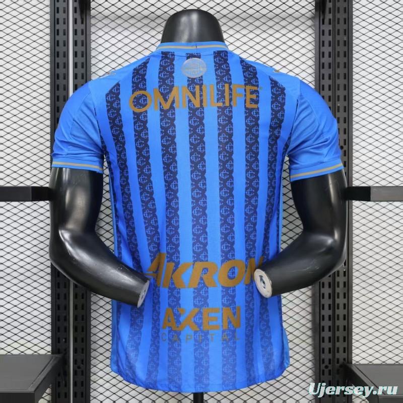 Player Version 26/27 Chivas Guadalajara Away Blue with Dark Stripe Pattern Jersey