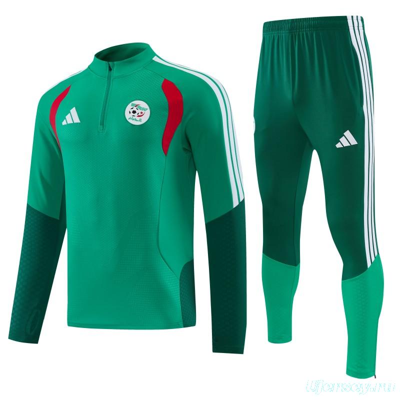 26/27  Algeria Green Half Zipper Jacket  Tracksuit + Long Pants