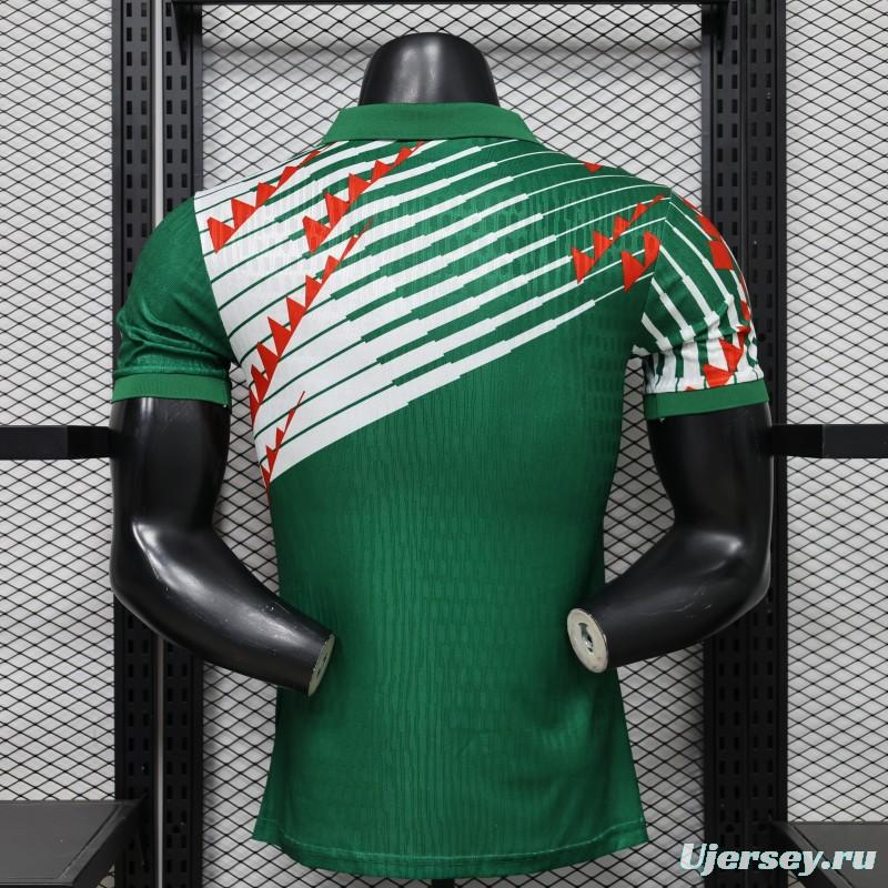 Player Version 2027 Mexico Home Green with Diagonal Graphic Jersey