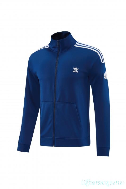 2026  Adidas Royal Blue Full Zipper Jacket + Long Pants