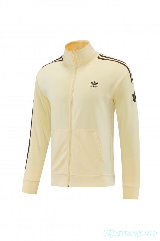 2026  Adidas Apricot Full Zipper Jacket + Long Pants