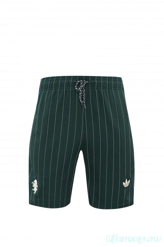26/27 Juventus Navy Green Short Sleeve+Soccer Shorts