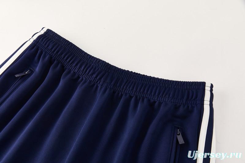 2026 Adidas Navy Blue Full Zipper Jacket + Long Pants