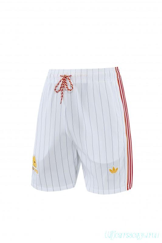26/27 AS Roma White Short Sleeve+Soccer Shorts
