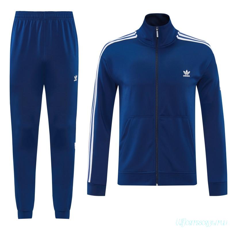 2026  Adidas Royal Blue Full Zipper Jacket + Long Pants