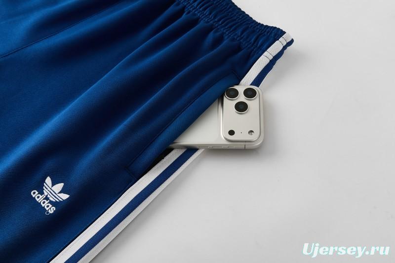 2026  Adidas Royal Blue Full Zipper Jacket + Long Pants