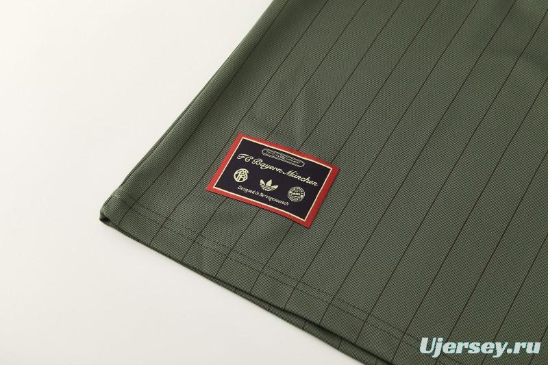26/27 Bayern München  Forest Green  Pinstripe  Short Sleeve+Soccer Shorts