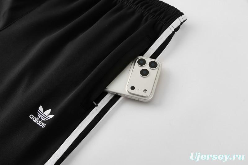 2026 Adidas Black Full Zipper Jacket + Long Pants