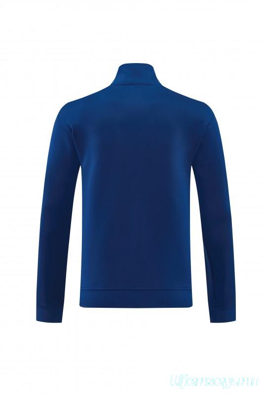 2026  Adidas Royal Blue Full Zipper Jacket + Long Pants