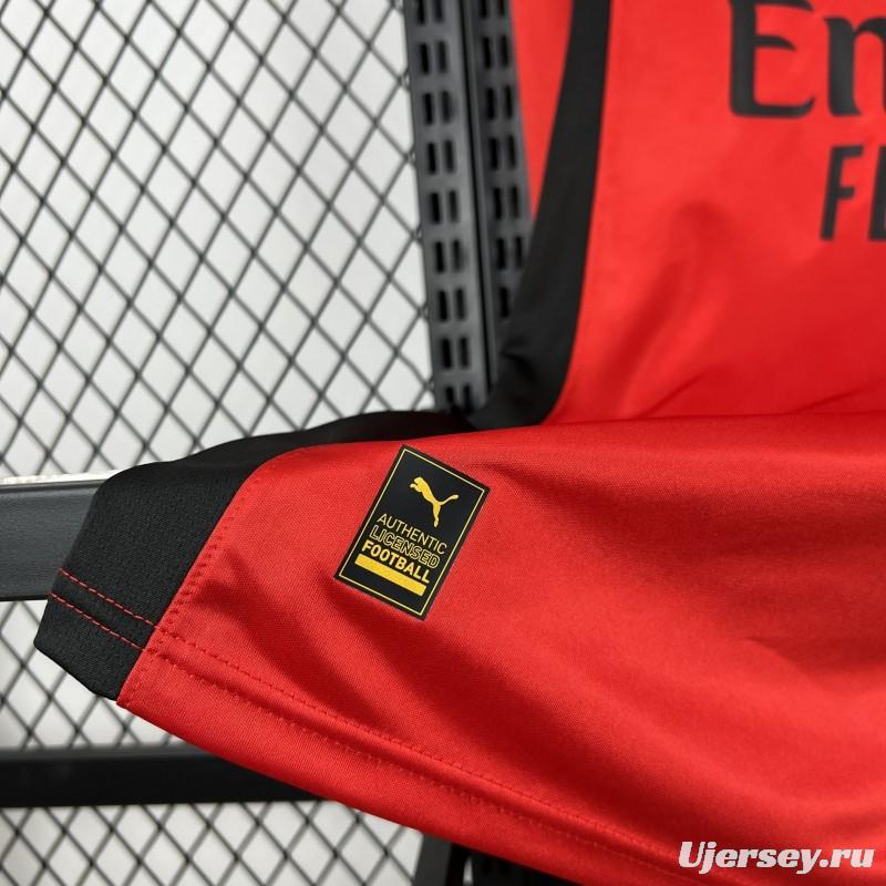 25/26 AC Milan x Slam Jam Limited Edition Long Sleeve Red Forth Jersey