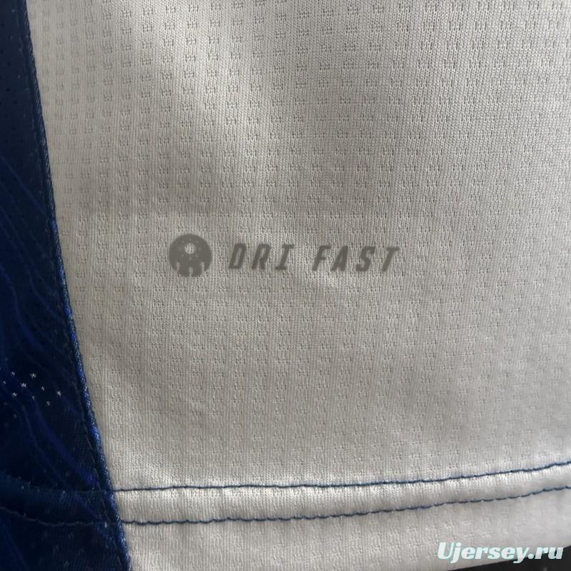 Player Version 25/26 CF Pachuca White & Blue Vertical Stripes Home Jersey