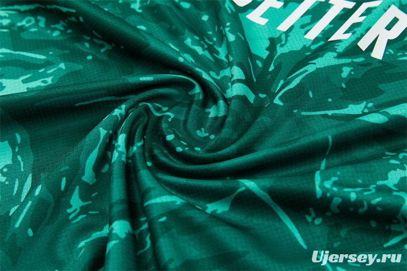 2026 Real Madrid Green Camouflage  Short Sleeve+Soccer Shorts