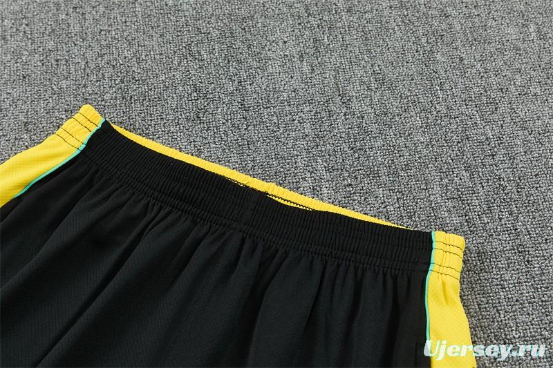 2026 Brazil Black & Yellow Short Sleeve+Soccer Shorts