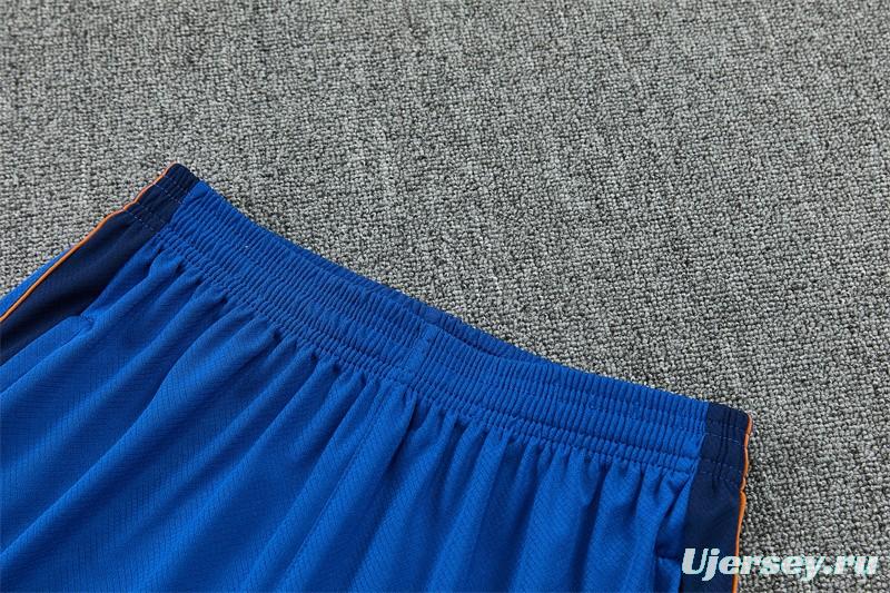 2026 France Blue & Orange Short Sleeve+Soccer Shorts