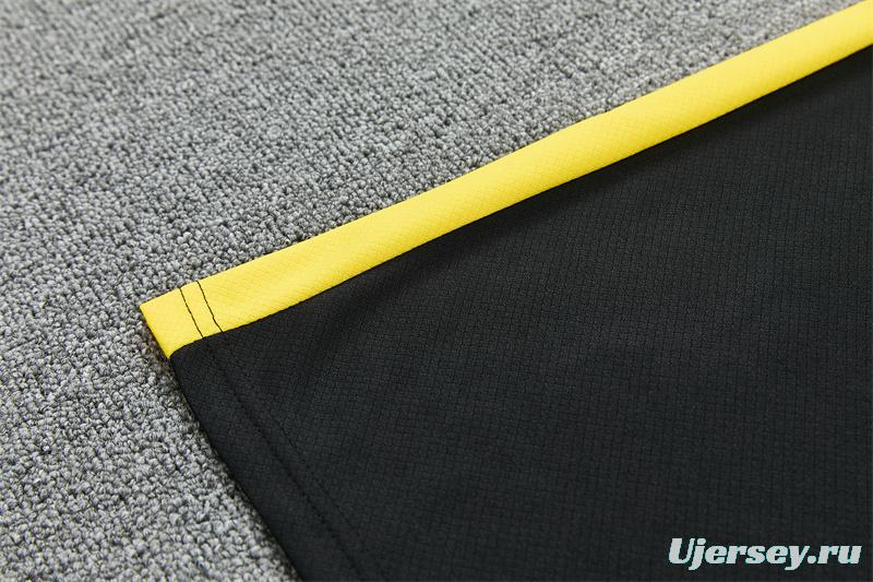 2026 Brazil Black & Yellow Short Sleeve+Soccer Shorts