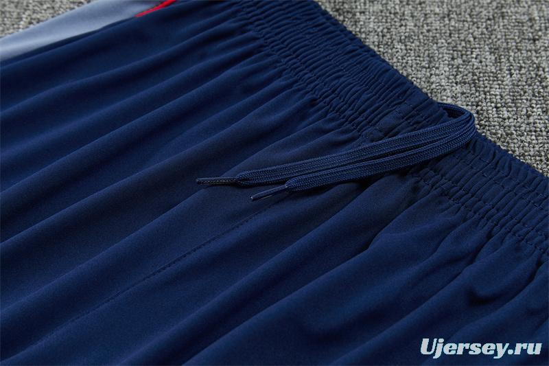 2026 England Navy Blue  Half Zipper Jacket Tracksuit + Long Pants (Nike)