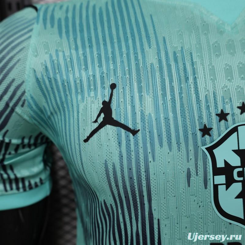 Player Version 26/27 Brazil Mint Green & Black Pattern Special Edition Jersey