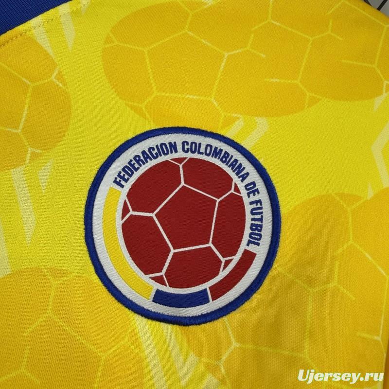 1994 Retro Colombia Home Long Sleeve Jersey