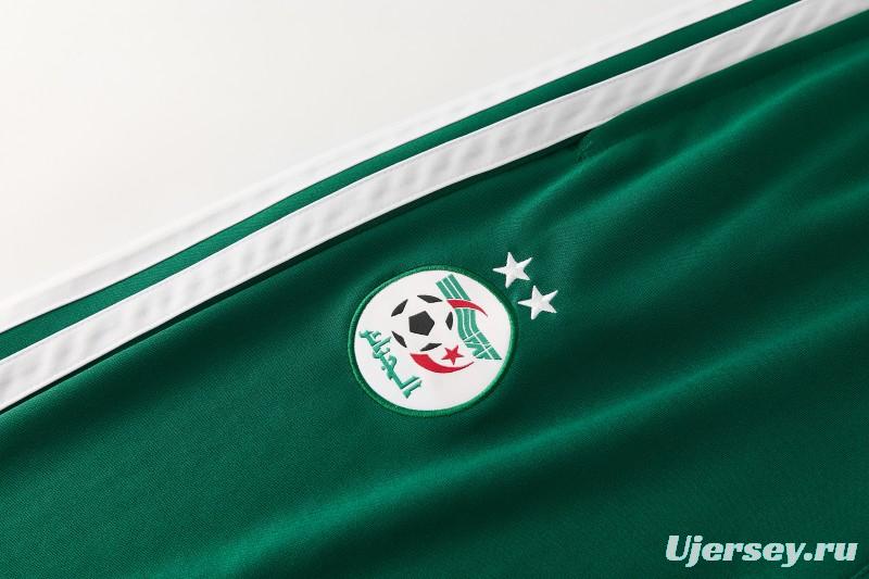 26/27 Algeria  Dark Green  Zipper Training Jacket Tracksuit + Long Pants (Adidas)