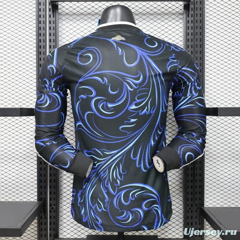 Player Version  26/27  Argentina  Black & Blue  Long Sleeve Jersey