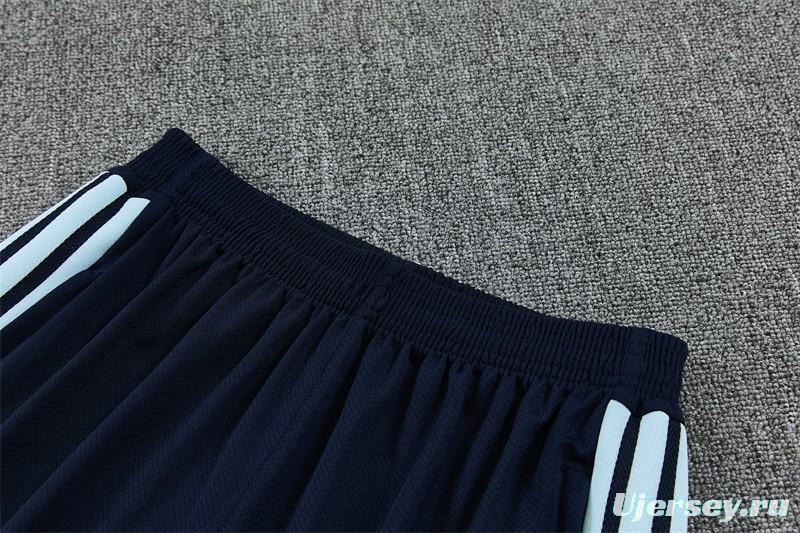 2026 Argentina White & Light Blue Radial Stripe Short Sleeve+Soccer Shorts