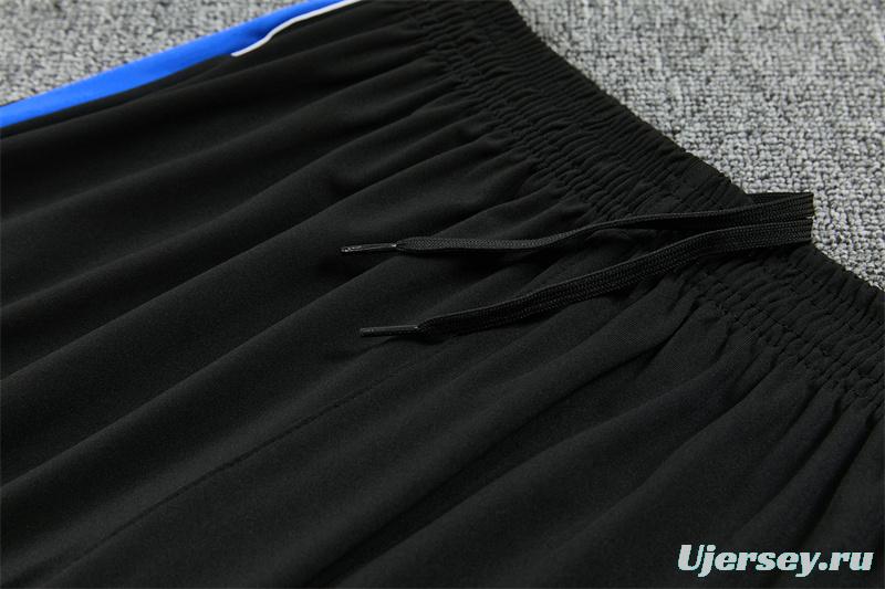 2026 Atletico Madrid Black Half Zipper Jacket Tracksuit + Long Pants