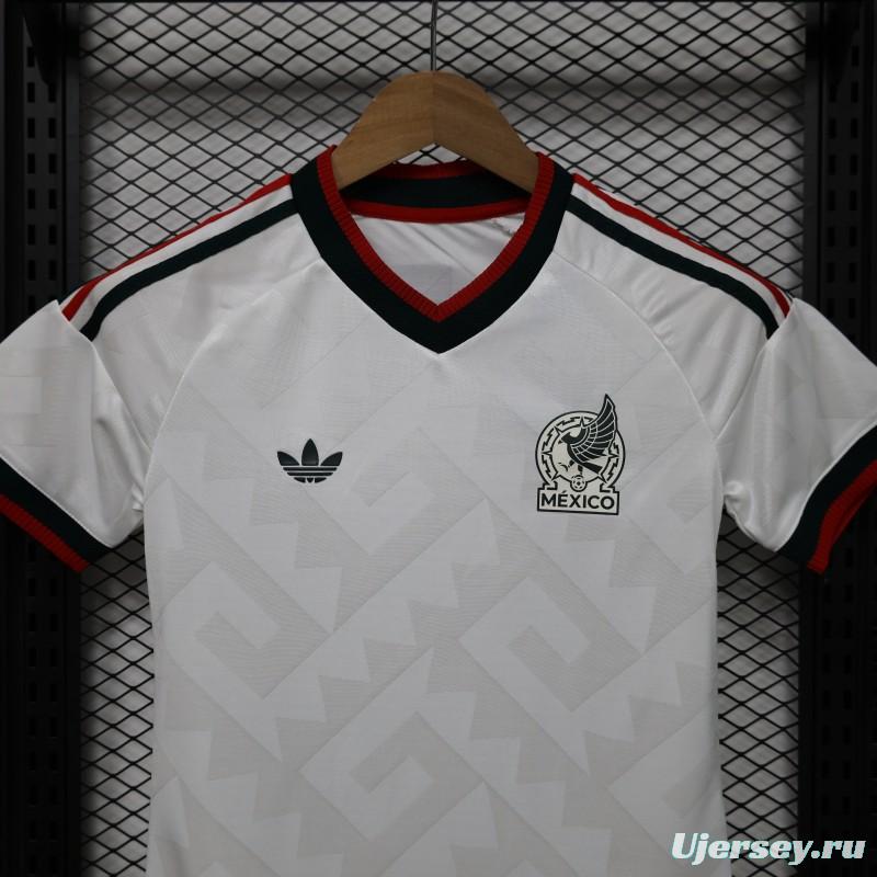 Player Version 2026 Womens Mexico Away White with Geometric Diamond Texture Jersey