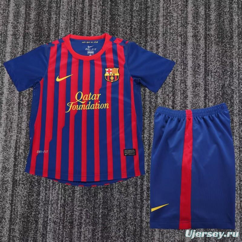 Retro Kids 11/12  FC Barcelona Home Jersey