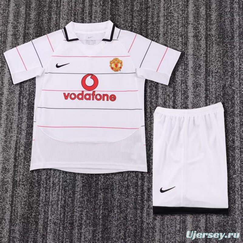 Retro Kids 03/05 Manchester United Away Jersey