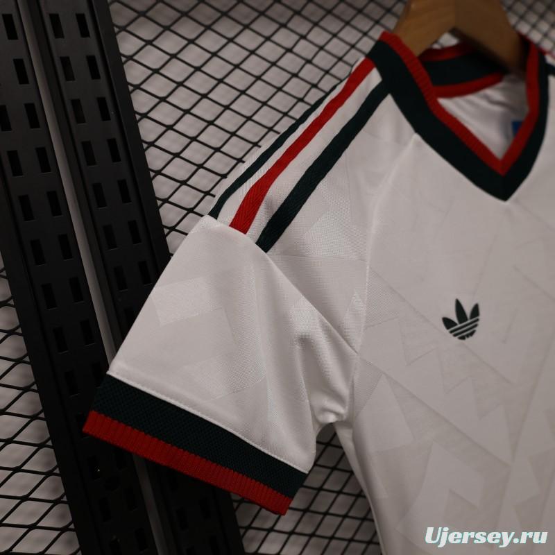 Player Version 2026 Womens Mexico Away White with Geometric Diamond Texture Jersey