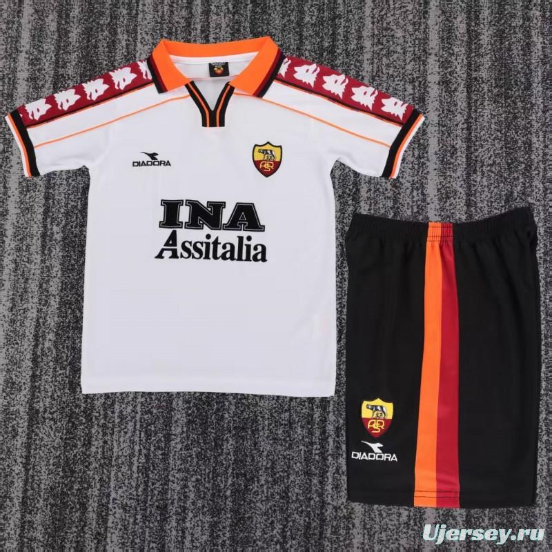Retro 98/99 Kids Roma Away Jersey