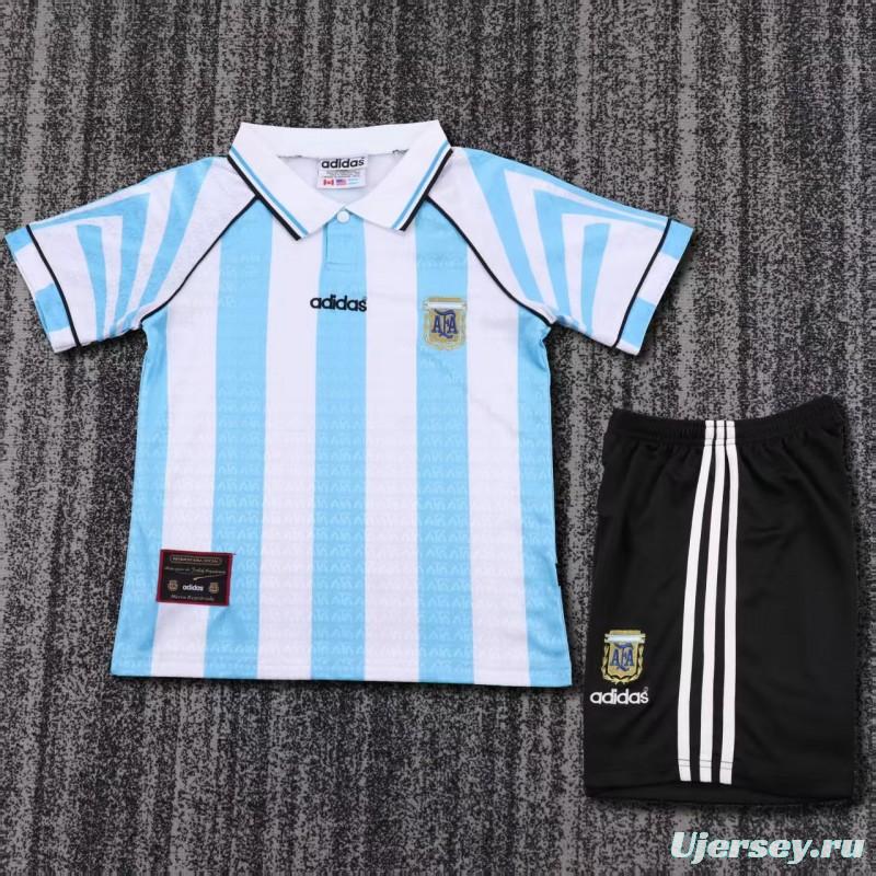 Retro Kids  96/97 Argentina Home Jacquard Jersey