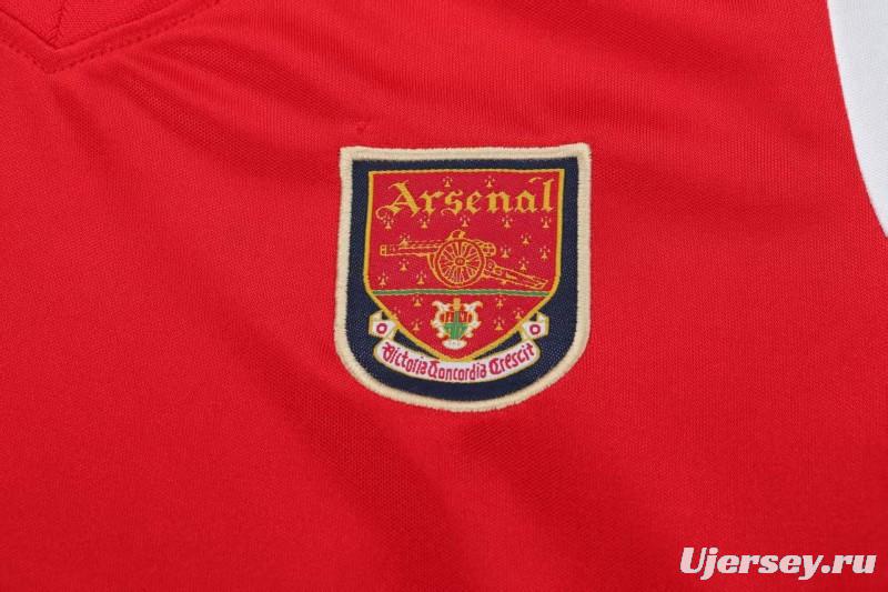 Retro 01/02 Kids Arsenal Red & White Home Jersey