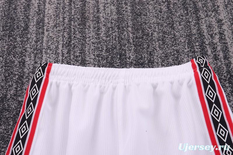 Retro Kids 98/99 Manchester United White Commemorative Jersey