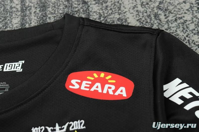 Retro Kids 12/13 Santos FC Black Long Sleeve Jersey