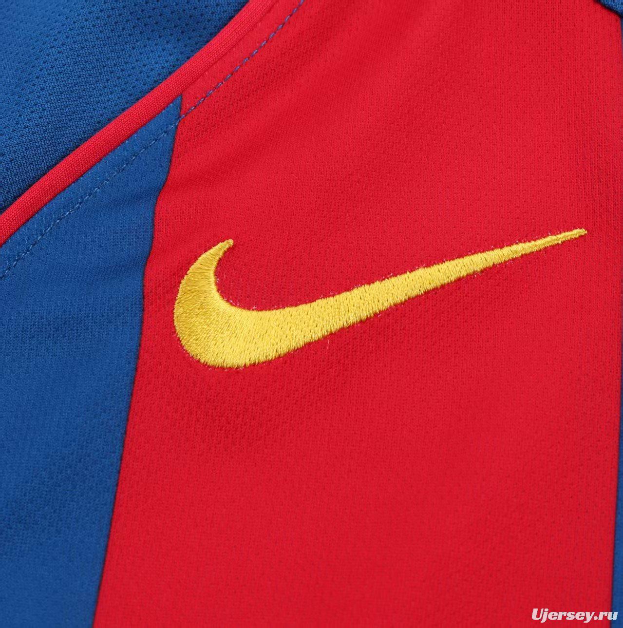 Retro Kids 04/05 FC Barcelona Home Jersey