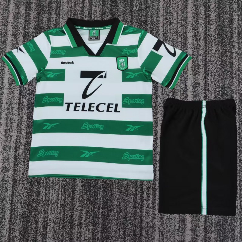 Retro Kids 99/00 Sporting Lisbon Home Jersey