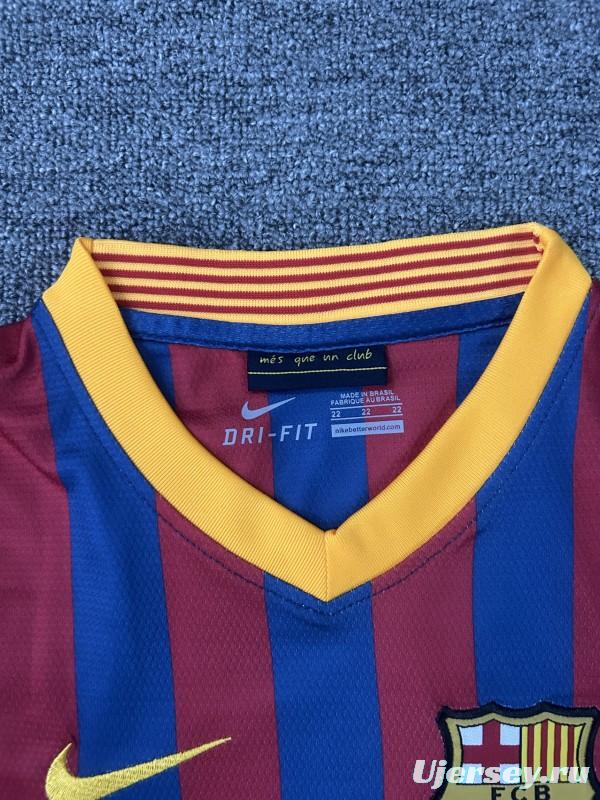 Retro Kids 13/14 FC Barcelona Home Jersey