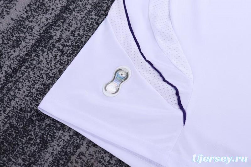 Retro 2007/08 Kids Real Madrid White & Purple Home Jersey