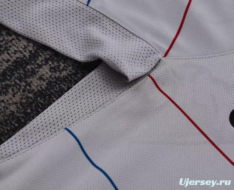 Retro Kids 03/04 FC Barcelona Away Grey Jersey