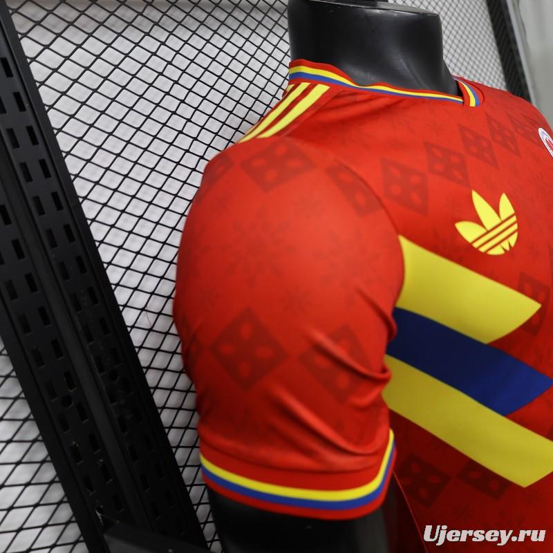 Player Version 2026 Colombia Special Edition  Away Red Jersey
