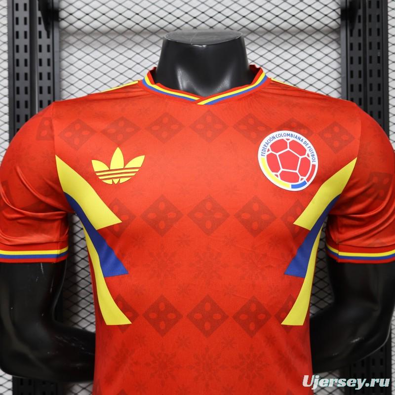 Player Version 2026 Colombia Special Edition  Away Red Jersey