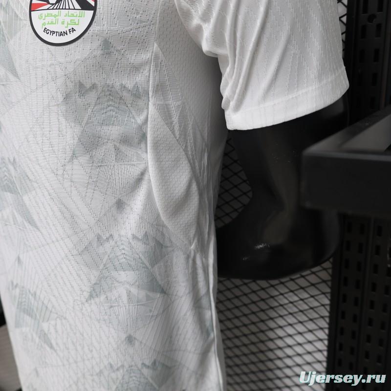 Player Version 2026 Egypt White with Grey  Away Jersey