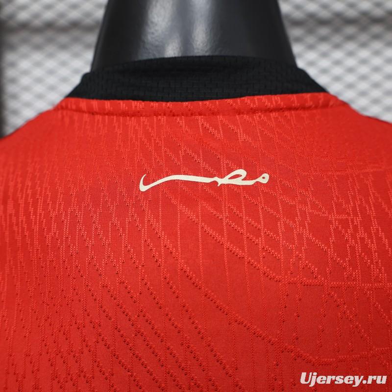 Player Version 2026 Egypt Red  Home Jersey