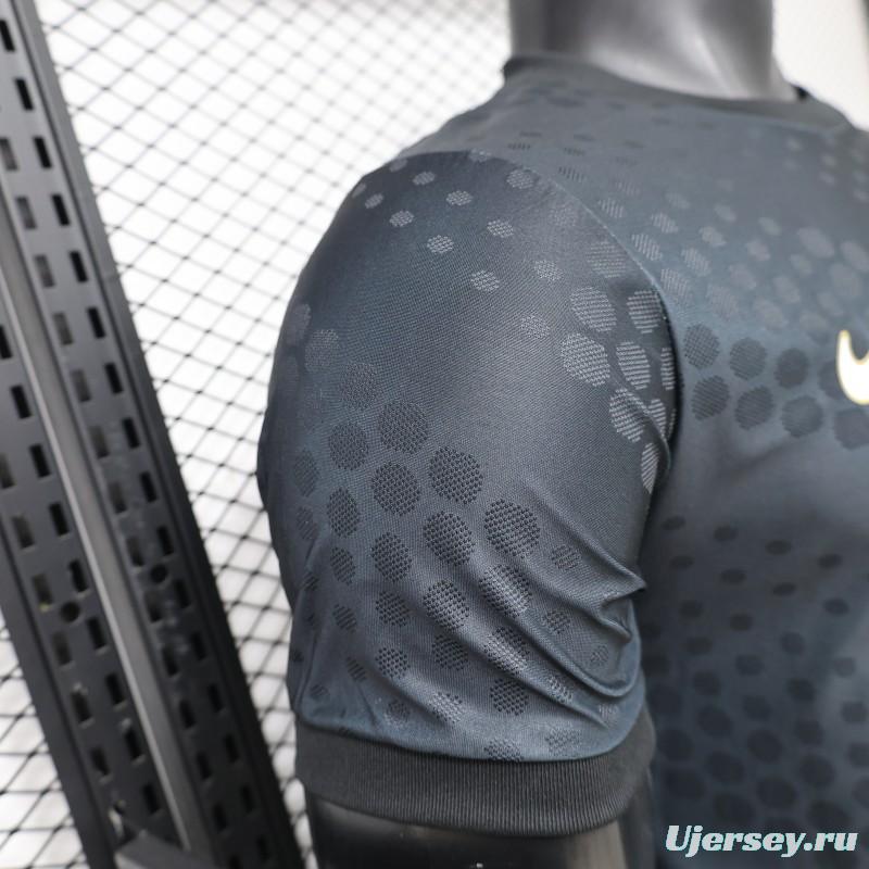 Player Version 2026 South Korea Dark Grey with Tonal Dot Allover Print Away Jersey