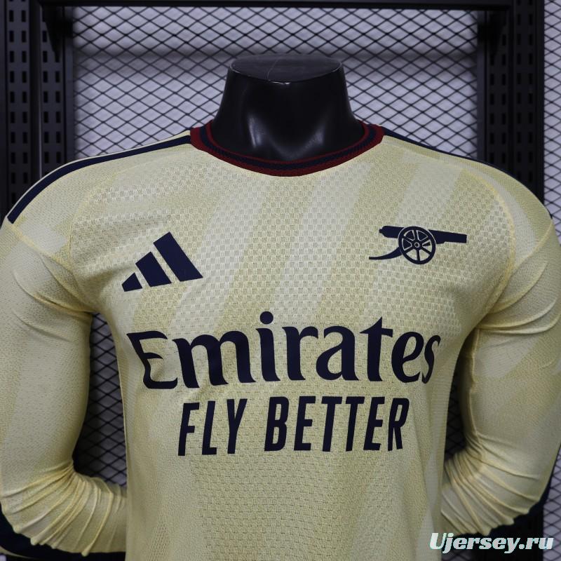 Player Version 26/27 Arsenal Yellow  Long Sleeve Jersey