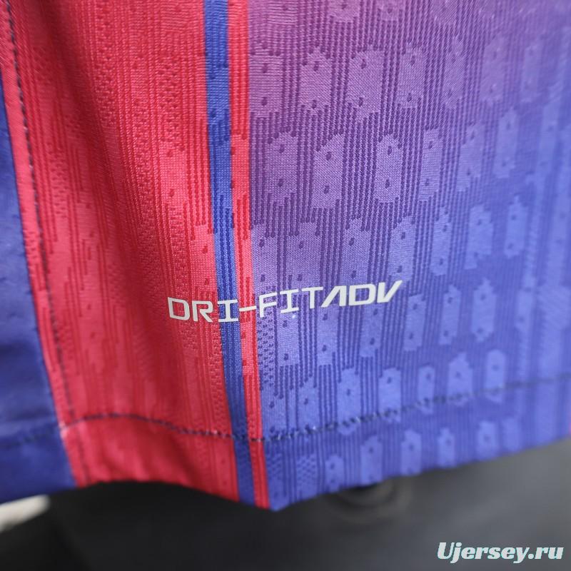 Player Version 25/26 FC Barcelona Royal Blue & Garnet Red  Special Edition Jersey