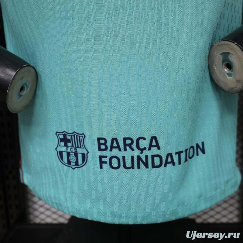 Player Version 26/27 FC Barcelona Teal & Aqua BlueThird Jersey