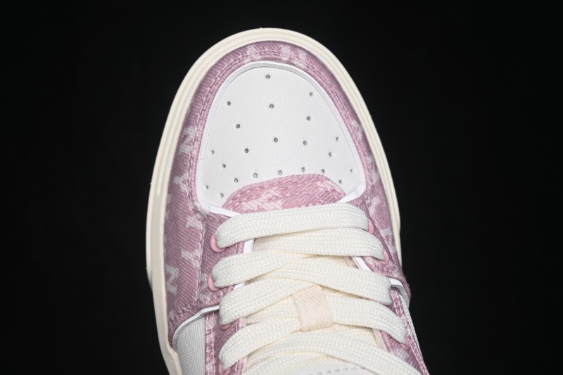 New York MLB Bigball Chunky Liner Denim Monogram High-Top Casual Sneakers - 3ASXM016N50PKS